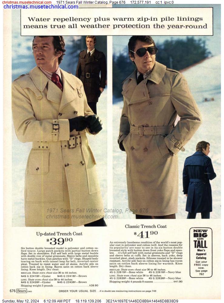 1971 Sears Fall Winter Catalog, Page 676