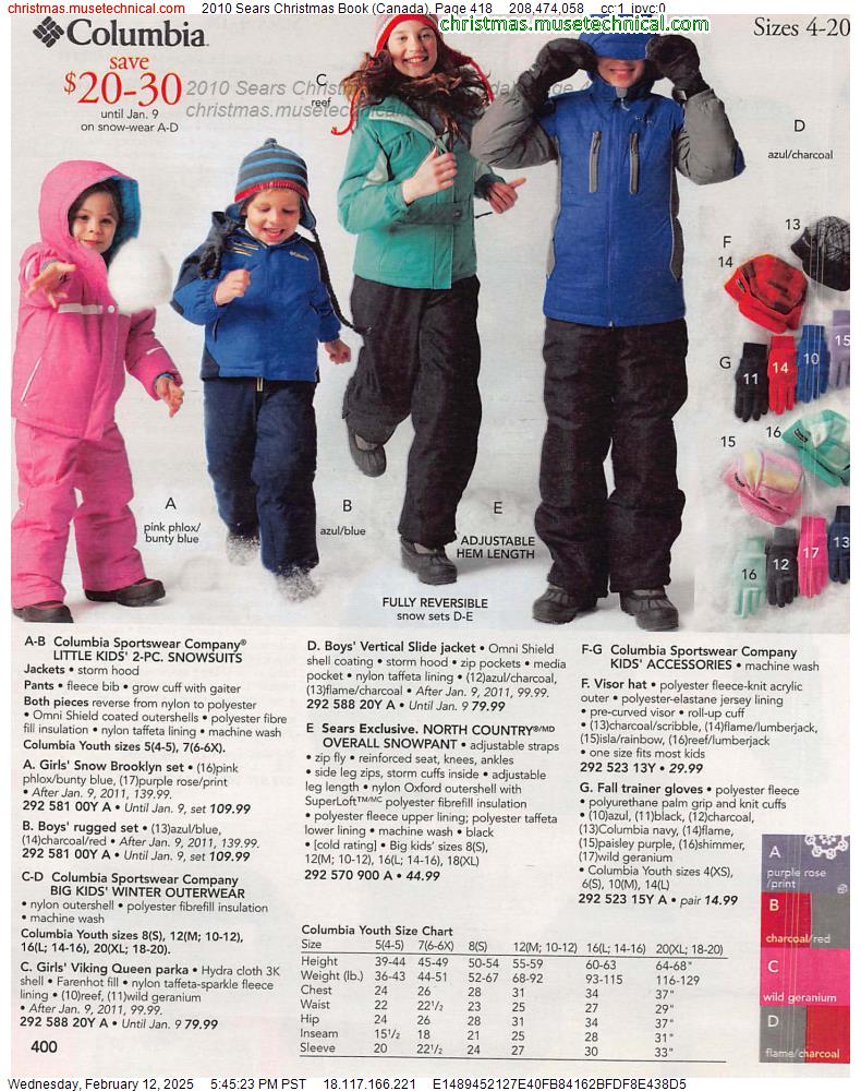 2010 Sears Christmas Book (Canada), Page 418