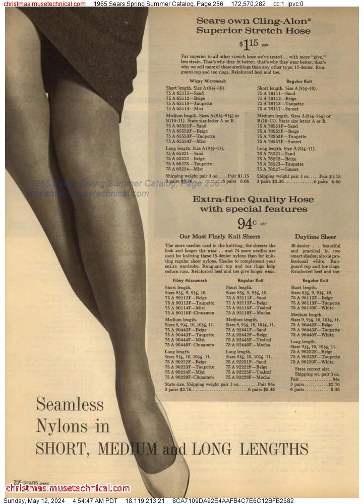 1965 Sears Spring Summer Catalog, Page 256