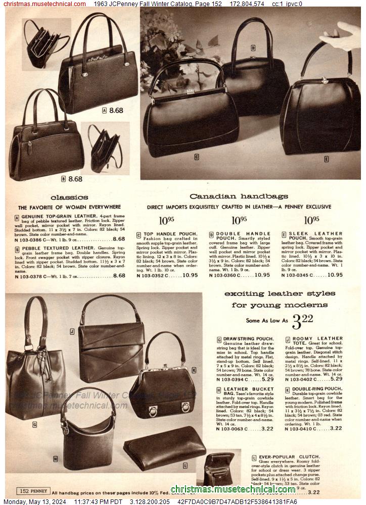 1963 JCPenney Fall Winter Catalog, Page 152