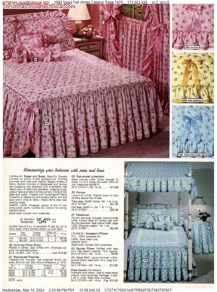 1983 Sears Fall Winter Catalog, Page 1470