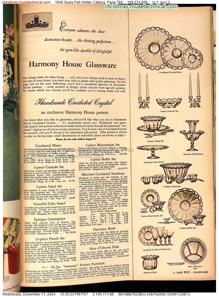 1946 Sears Fall Winter Catalog, Page 769