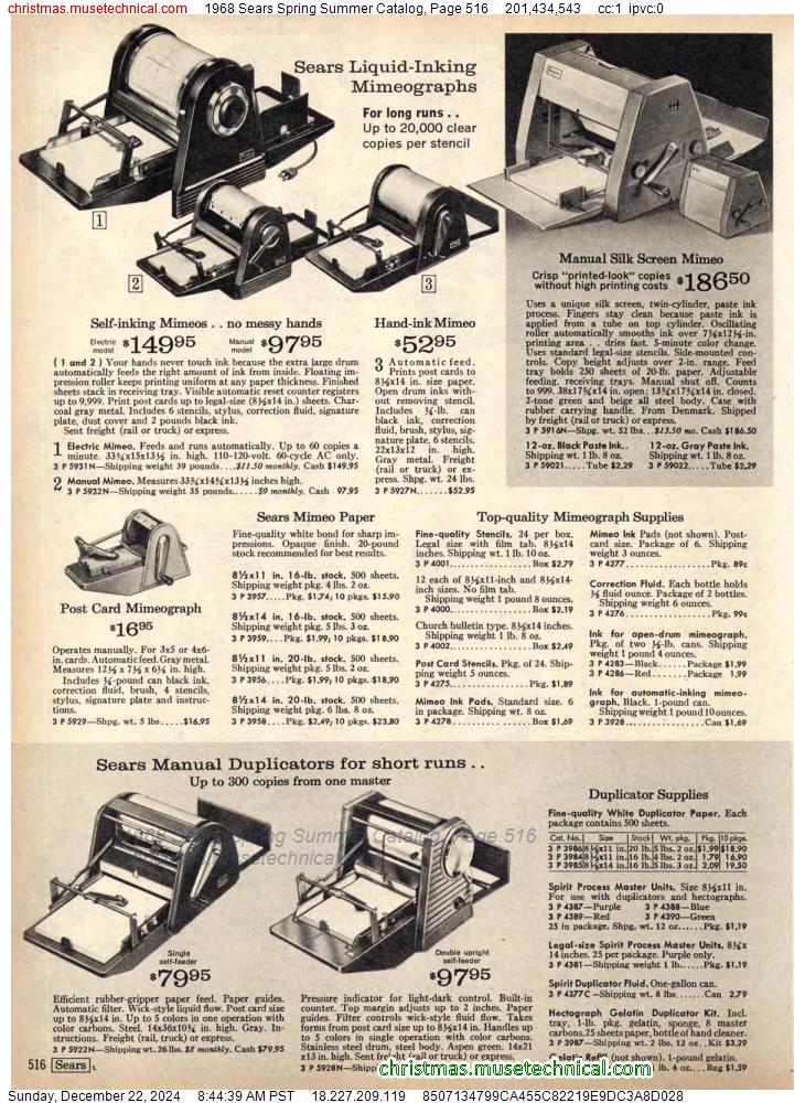 1968 Sears Spring Summer Catalog, Page 516