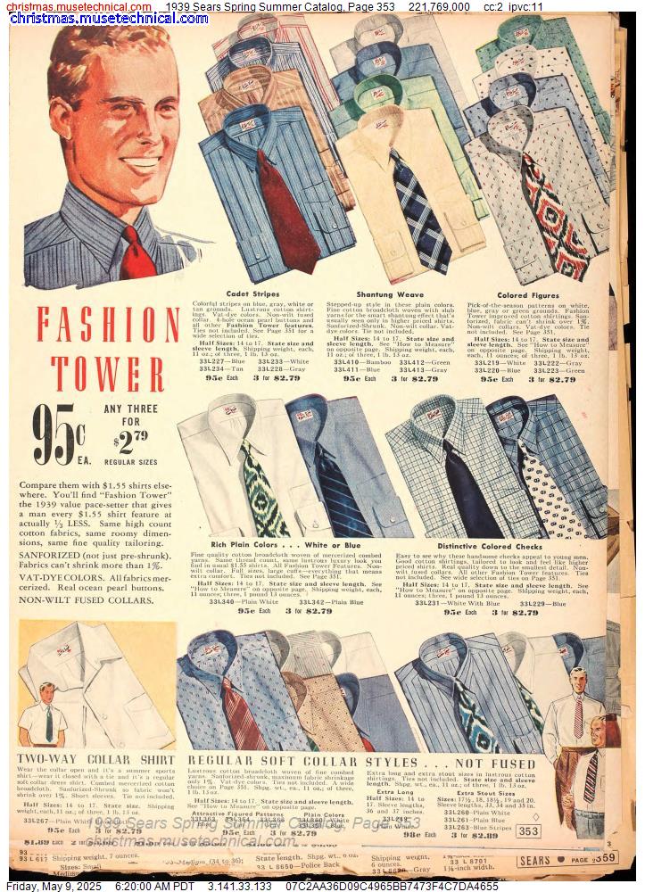 1939 Sears Spring Summer Catalog, Page 353