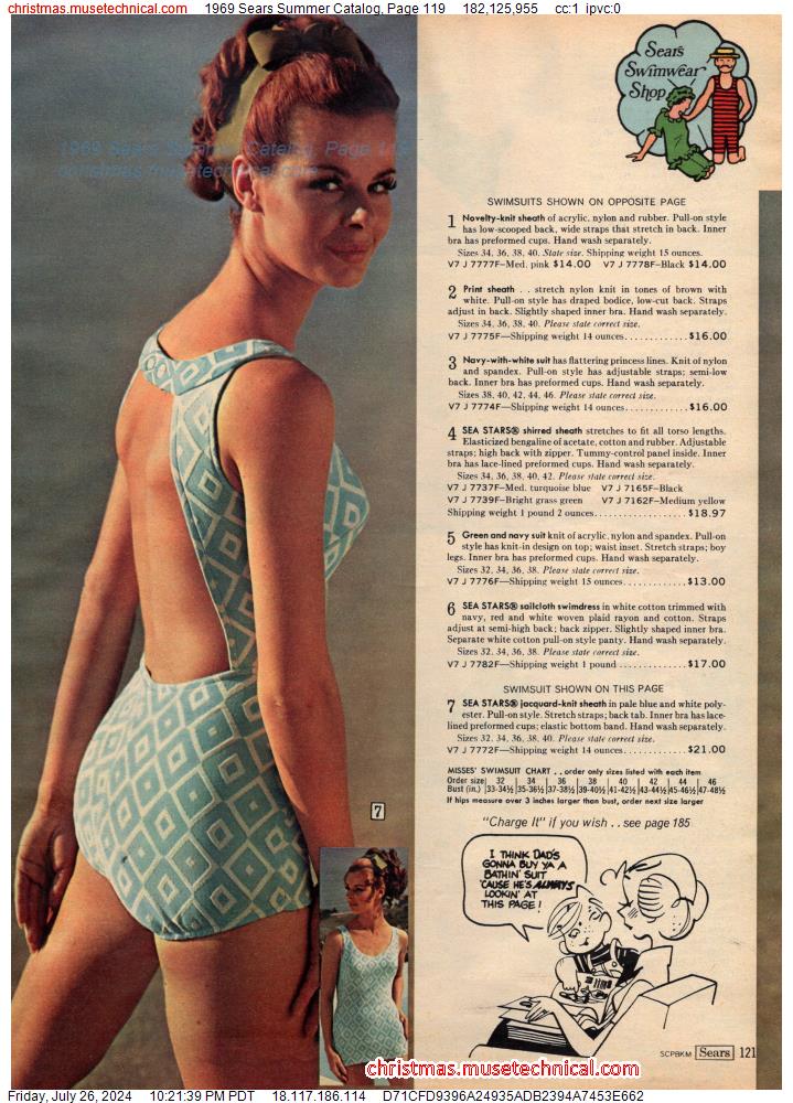 1969 Sears Summer Catalog, Page 119