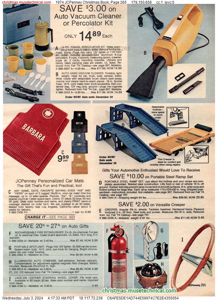 1974 JCPenney Christmas Book, Page 265