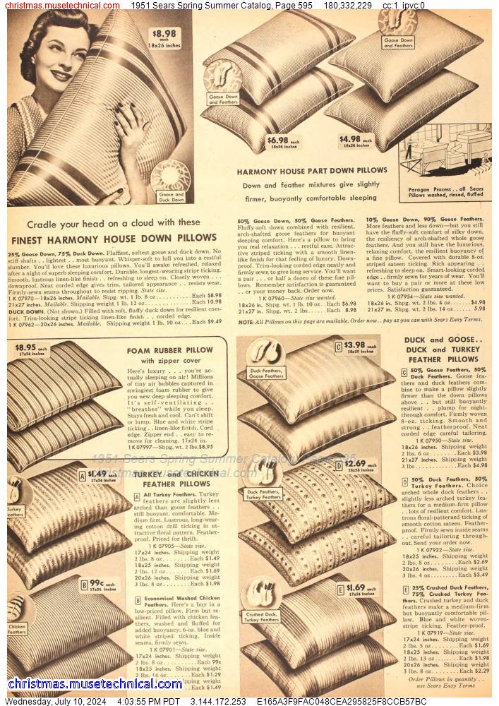 1951 Sears Spring Summer Catalog, Page 595