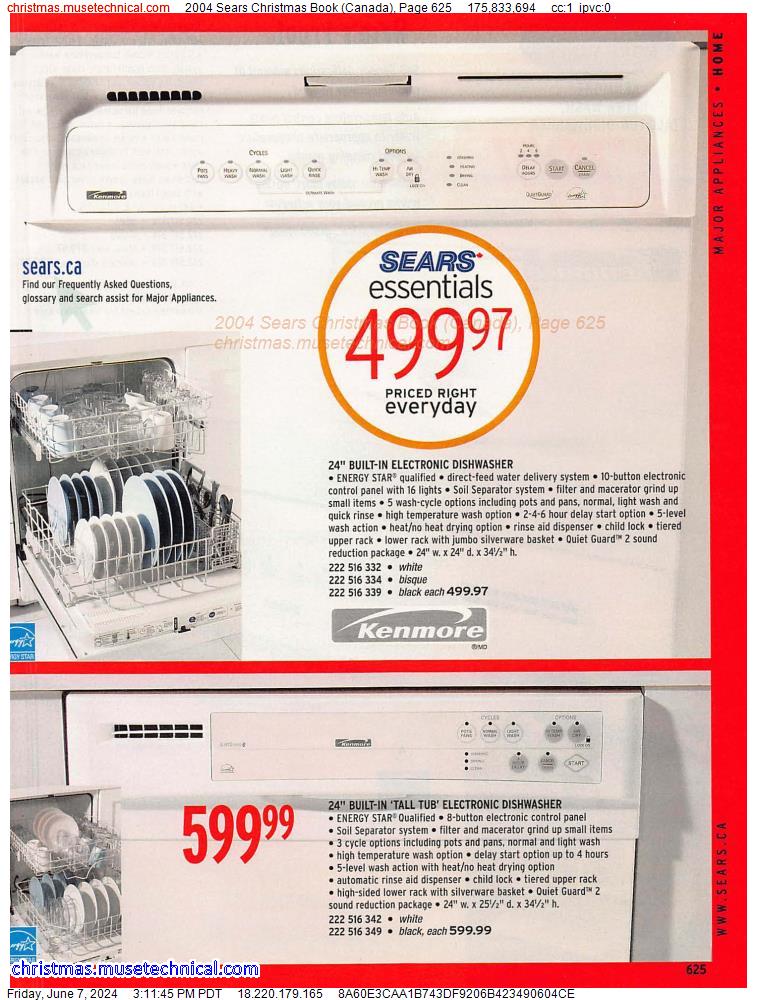 2004 Sears Christmas Book (Canada), Page 625