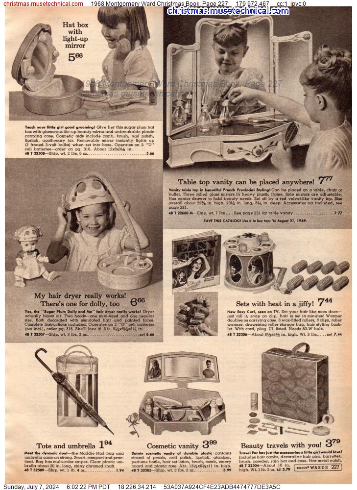 1968 Montgomery Ward Christmas Book, Page 227