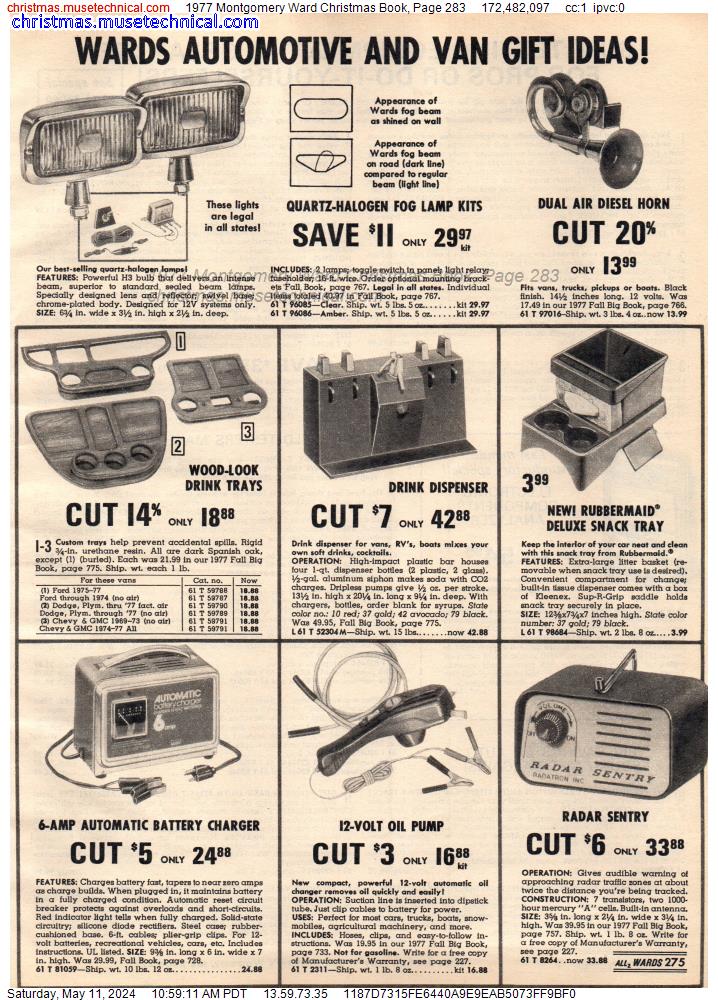 1977 Montgomery Ward Christmas Book, Page 283