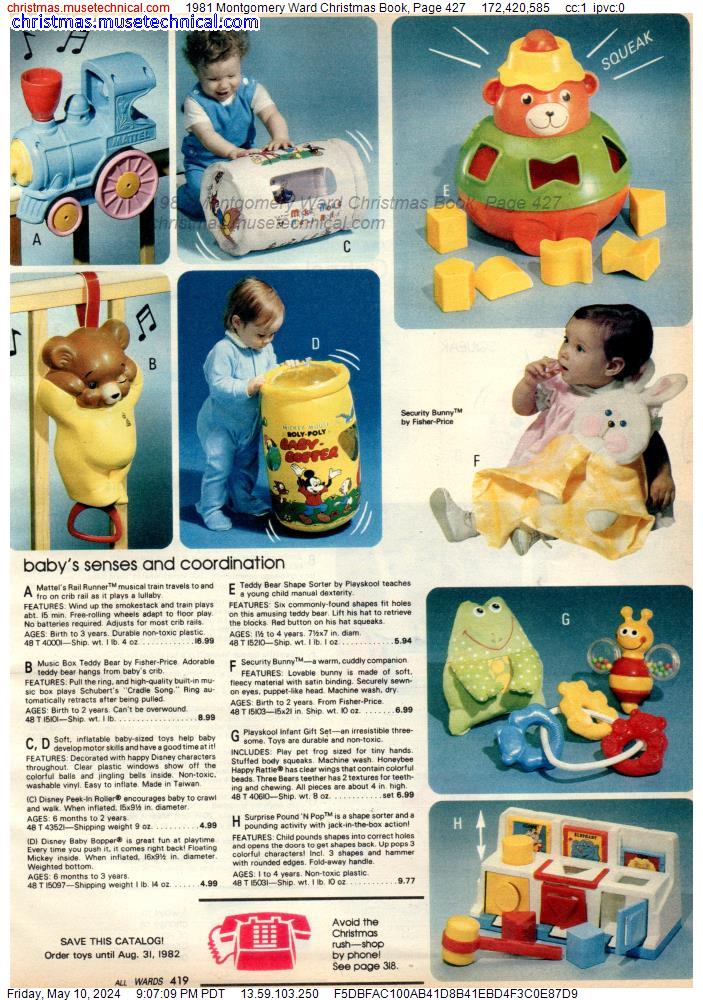 1981 Montgomery Ward Christmas Book, Page 427