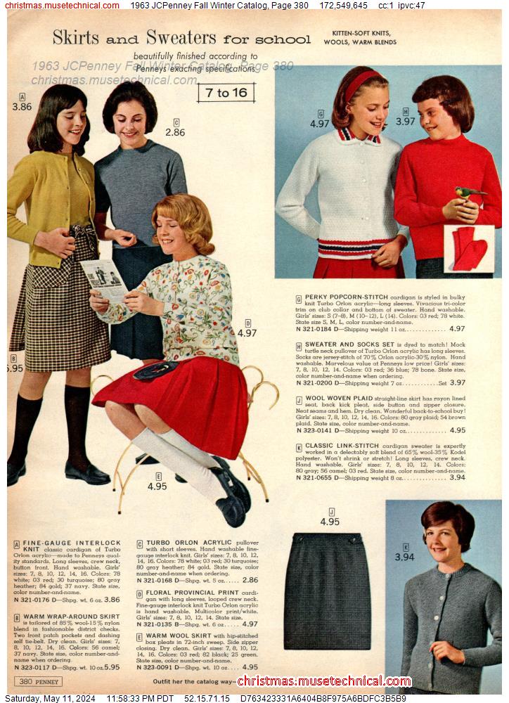 1963 JCPenney Fall Winter Catalog, Page 380