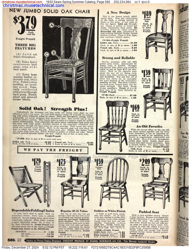 1930 Sears Spring Summer Catalog, Page 590