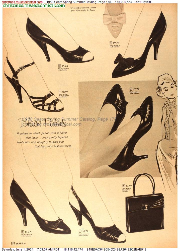 1958 Sears Spring Summer Catalog, Page 178