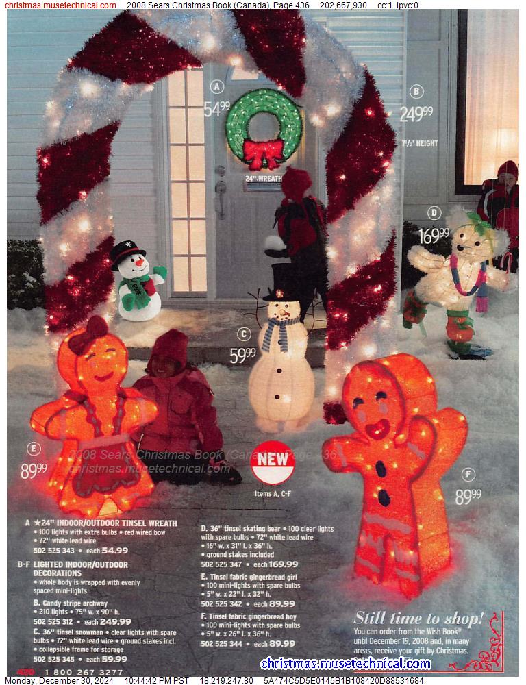 2008 Sears Christmas Book (Canada), Page 436