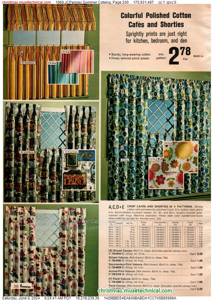 1969 JCPenney Summer Catalog, Page 200