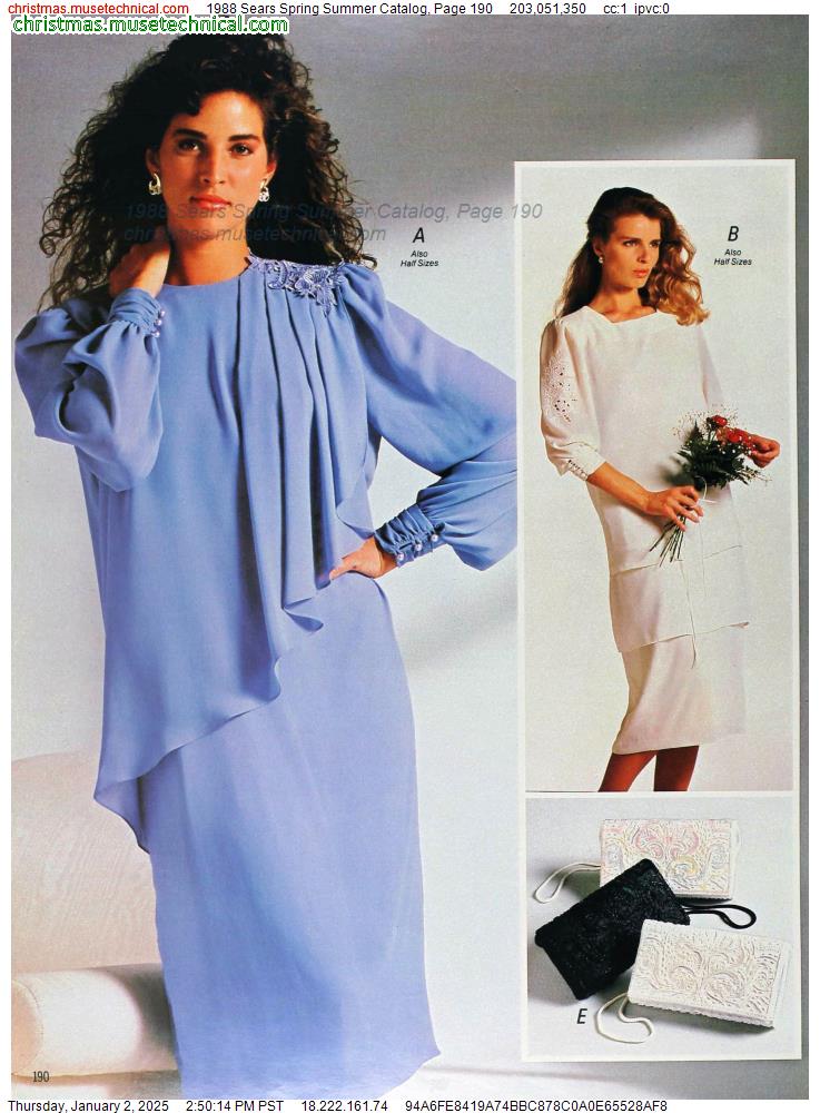 1988 Sears Spring Summer Catalog, Page 190