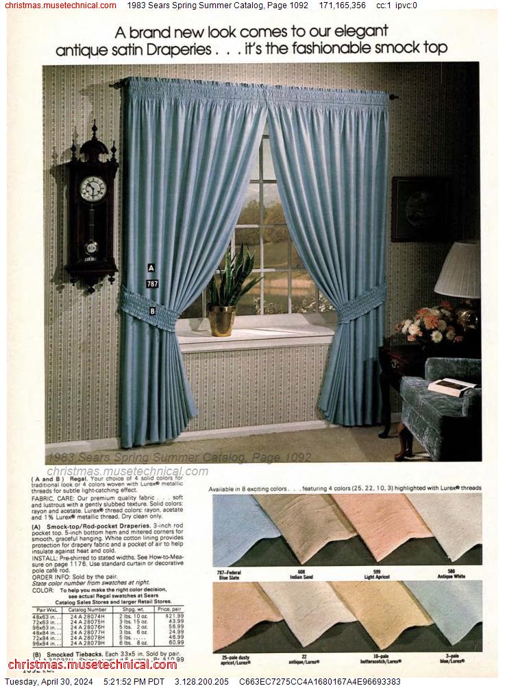 1983 Sears Spring Summer Catalog, Page 1092