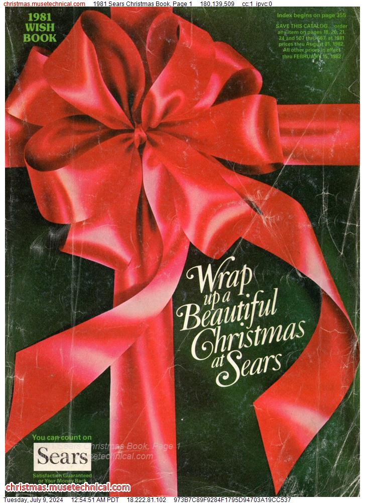 1981 Sears Christmas Book, Page 1