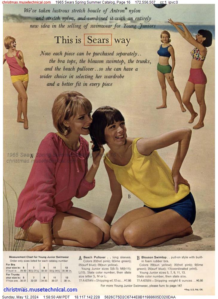 1965 Sears Spring Summer Catalog, Page 16