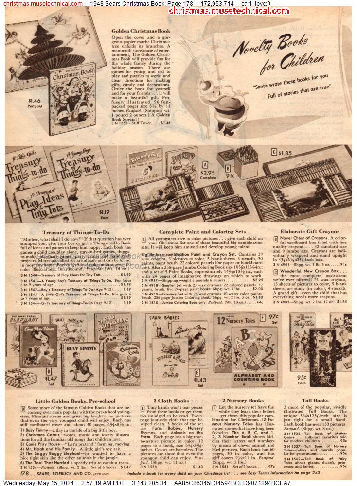 1948 Sears Christmas Book, Page 178