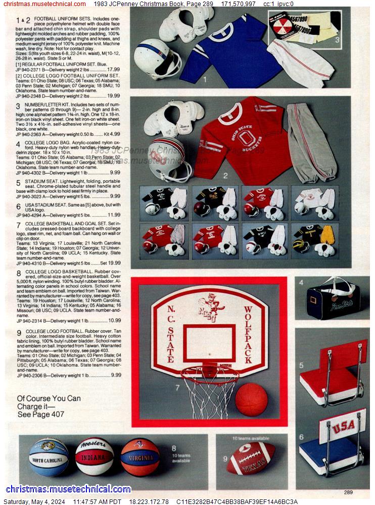 1983 JCPenney Christmas Book, Page 289