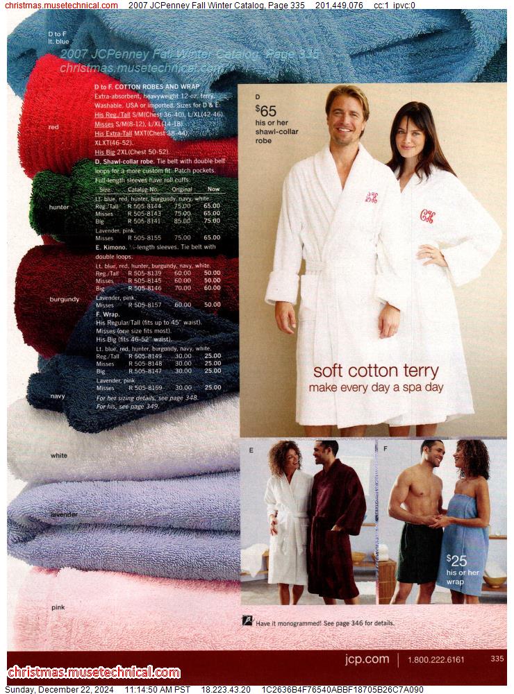 2007 JCPenney Fall Winter Catalog, Page 335