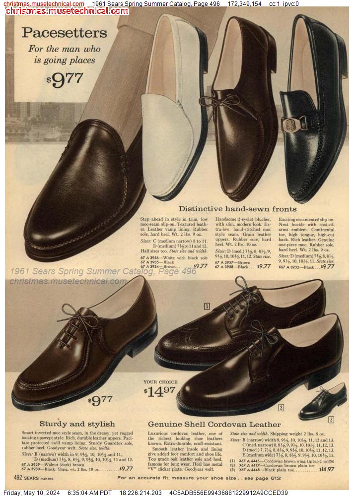 1961 Sears Spring Summer Catalog, Page 496