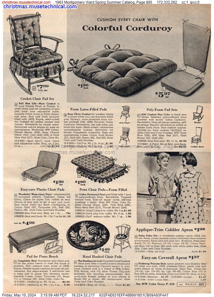 1963 Montgomery Ward Spring Summer Catalog, Page 885