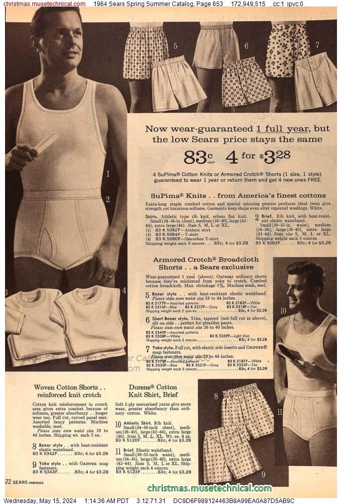 1964 Sears Spring Summer Catalog, Page 653