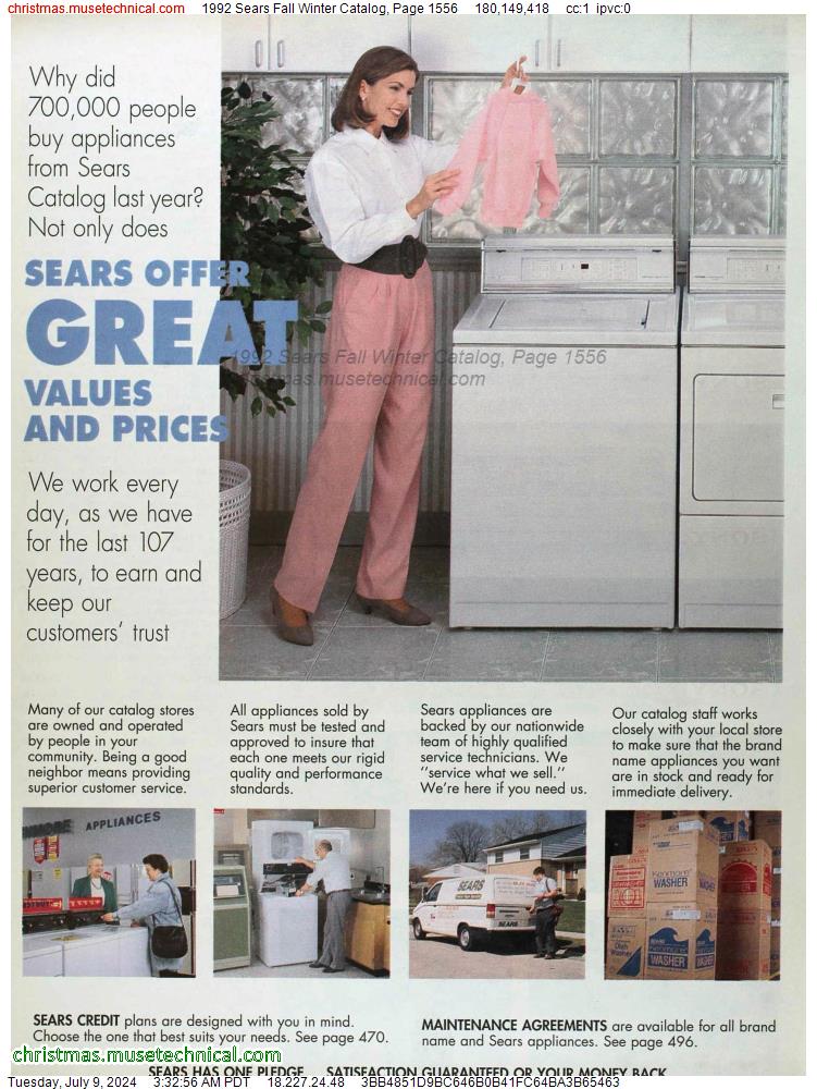 1992 Sears Fall Winter Catalog, Page 1556