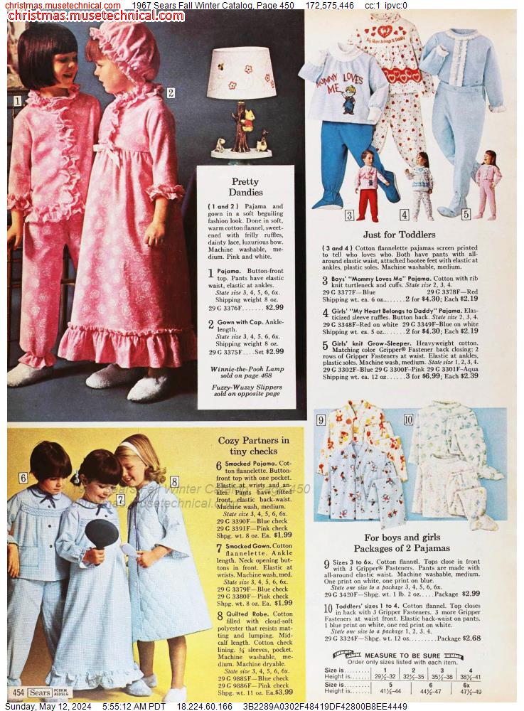 1967 Sears Fall Winter Catalog, Page 450