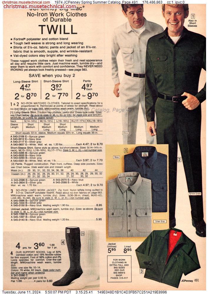 1974 JCPenney Spring Summer Catalog, Page 491