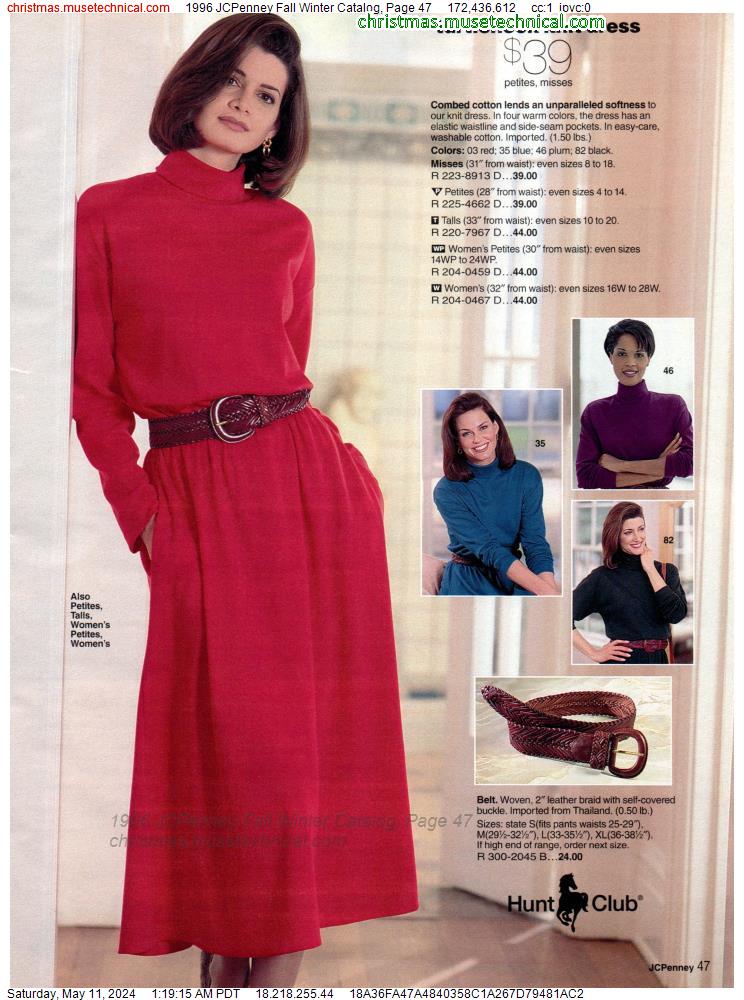 1996 JCPenney Fall Winter Catalog, Page 47