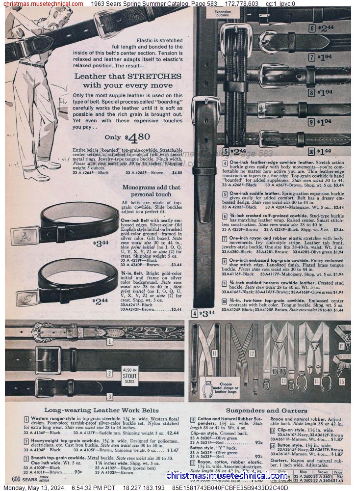 1963 Sears Spring Summer Catalog, Page 583