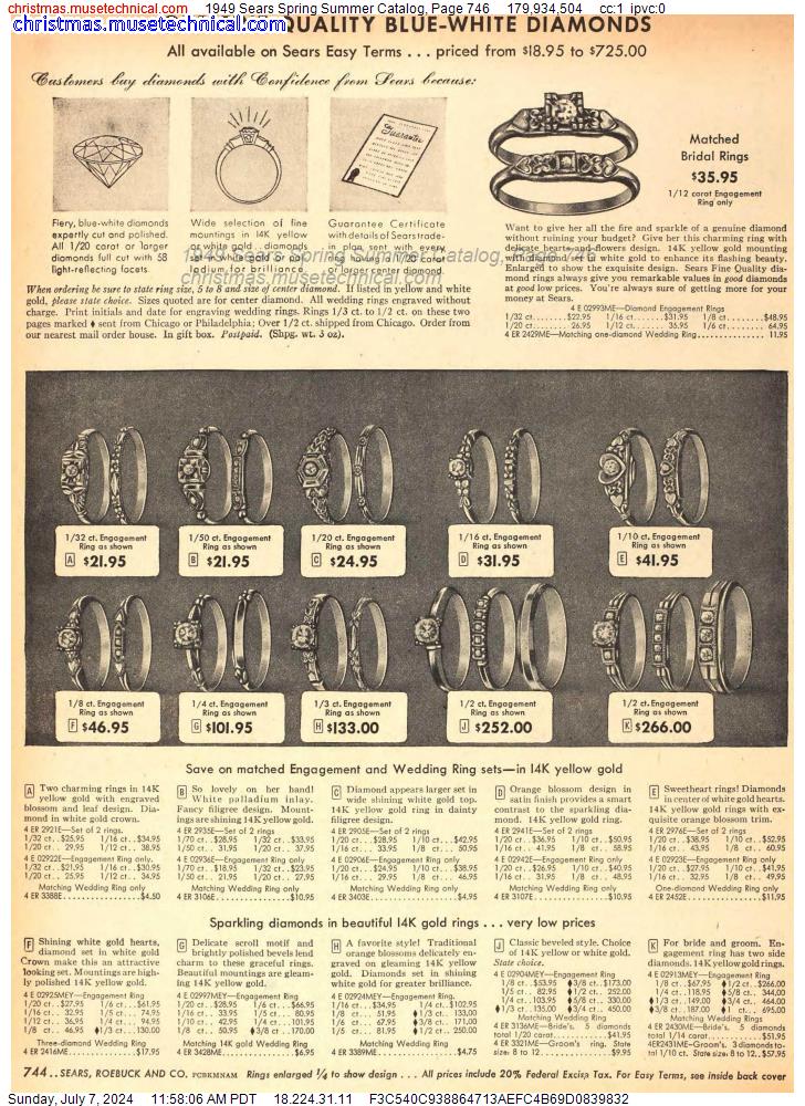 1949 Sears Spring Summer Catalog, Page 746