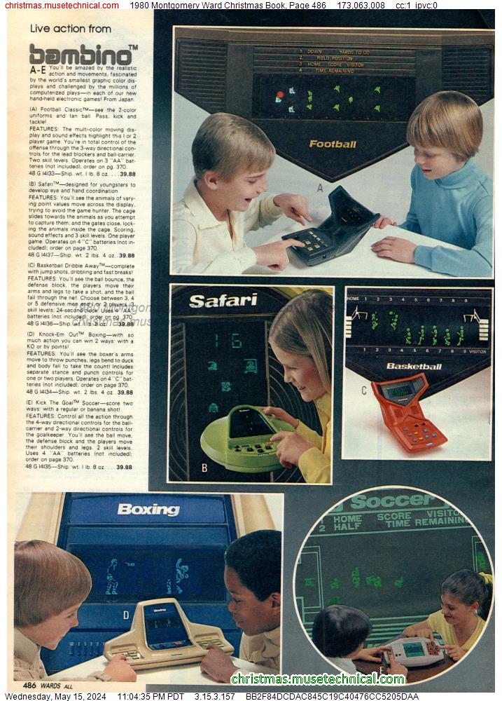 1980 Montgomery Ward Christmas Book, Page 486