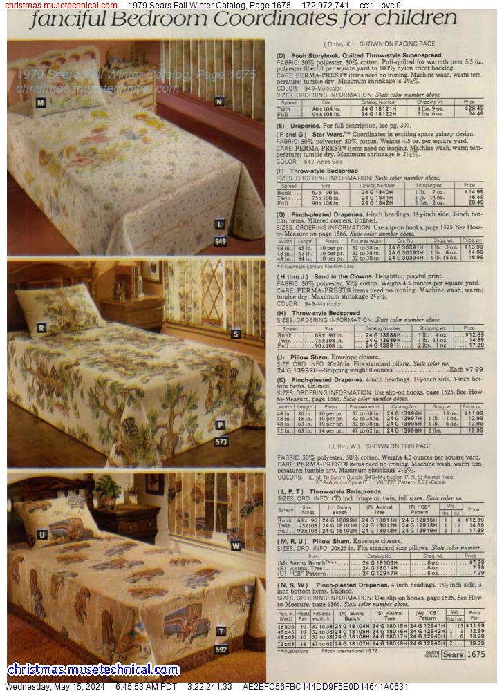 1979 Sears Fall Winter Catalog, Page 1675