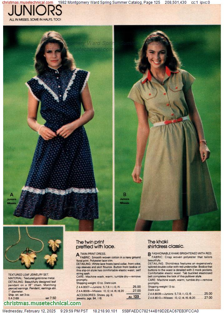 1982 Montgomery Ward Spring Summer Catalog, Page 125