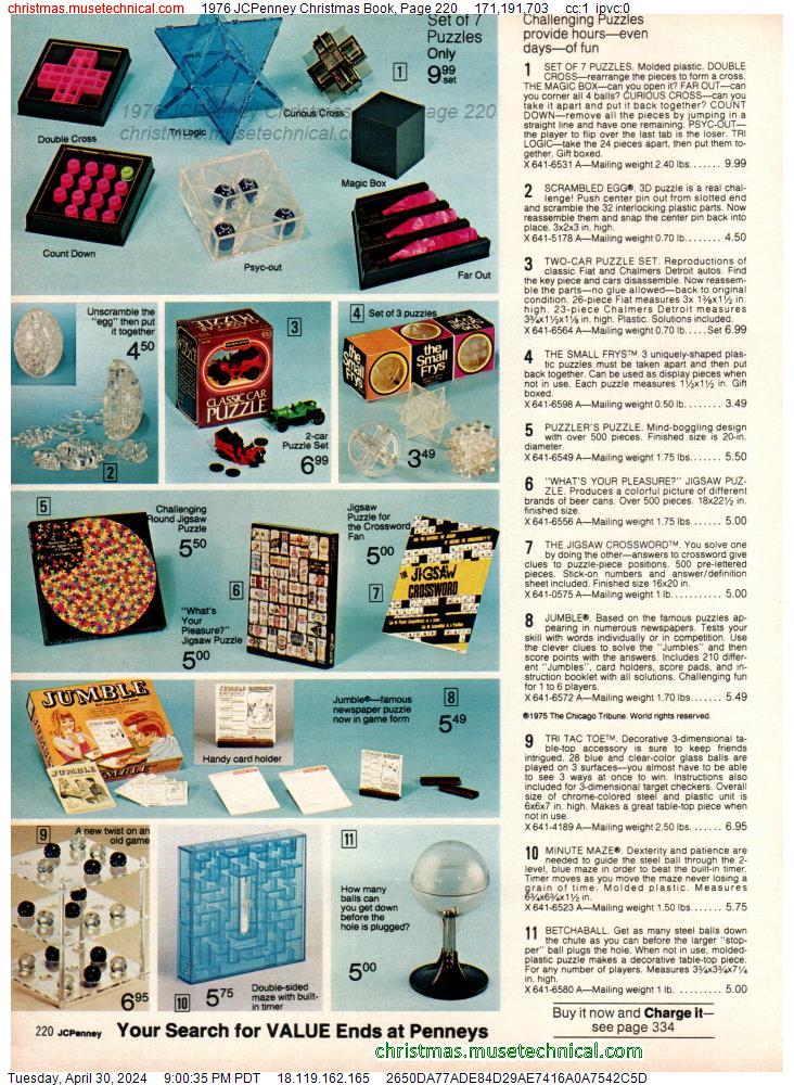 1976 JCPenney Christmas Book, Page 220