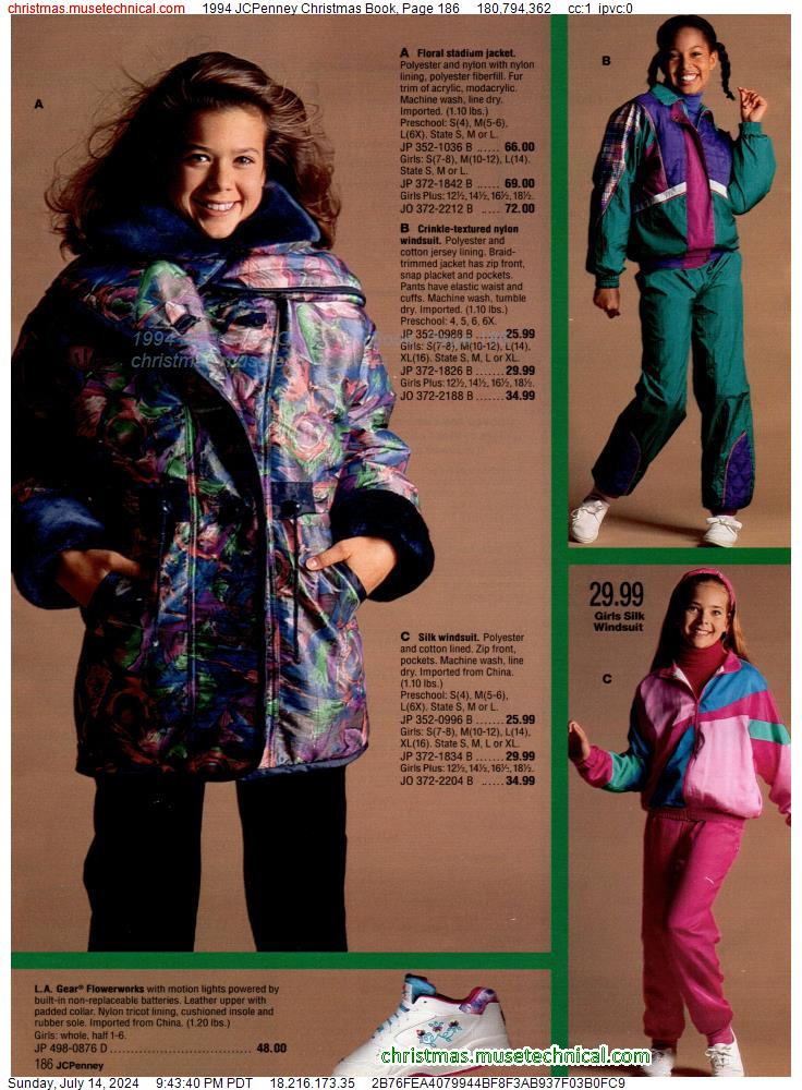 1994 JCPenney Christmas Book, Page 186