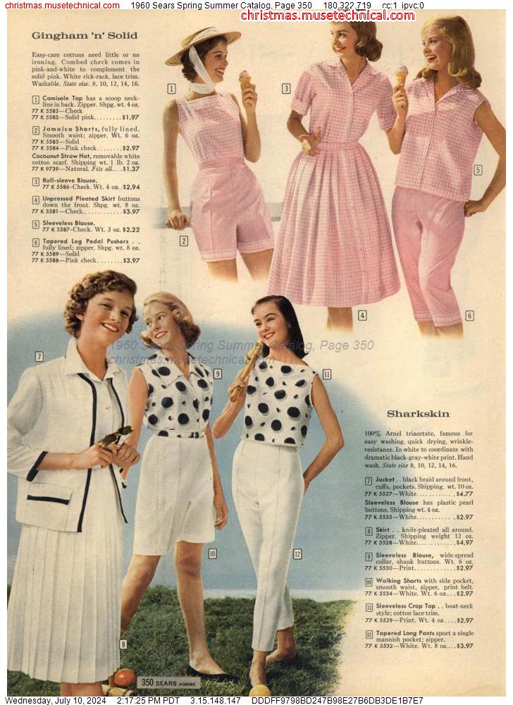 1960 Sears Spring Summer Catalog, Page 350 - Catalogs & Wishbooks