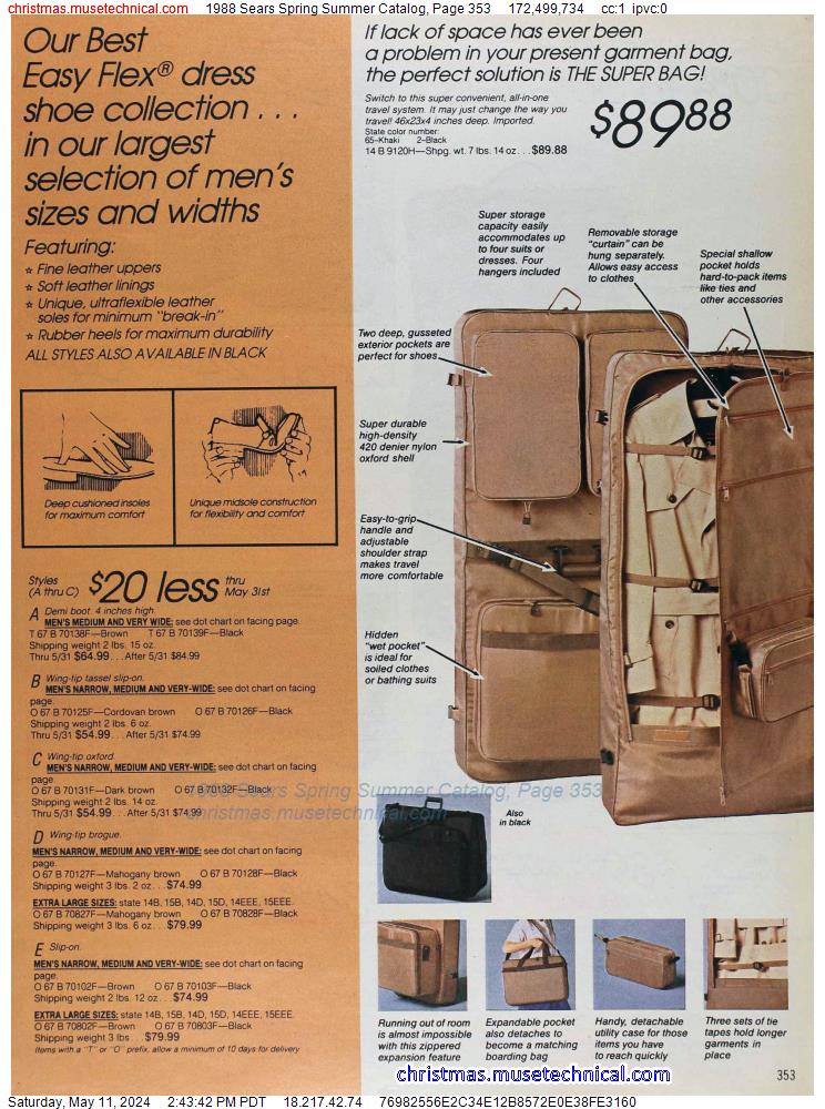 1988 Sears Spring Summer Catalog, Page 353
