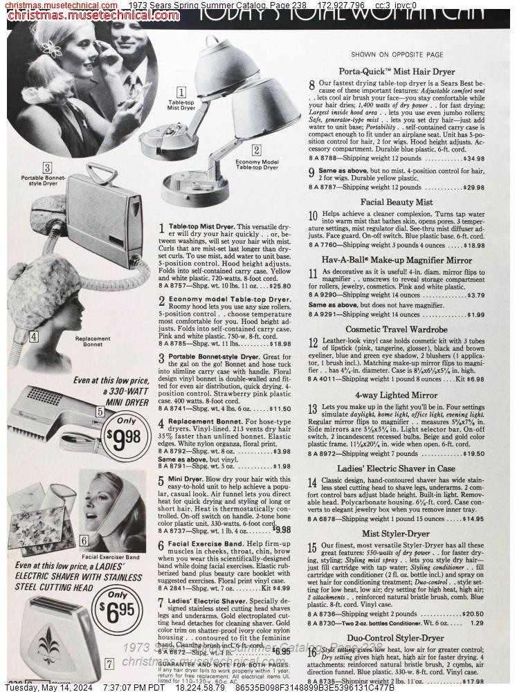 1973 Sears Spring Summer Catalog, Page 238