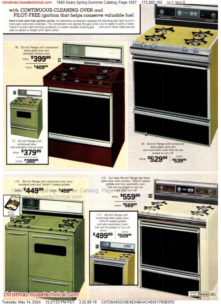 1980 Sears Spring Summer Catalog, Page 1057
