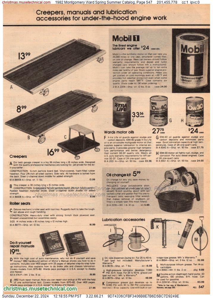 1982 Montgomery Ward Spring Summer Catalog, Page 547