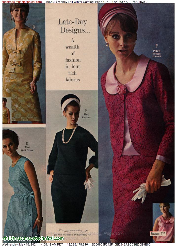 1966 JCPenney Fall Winter Catalog, Page 137