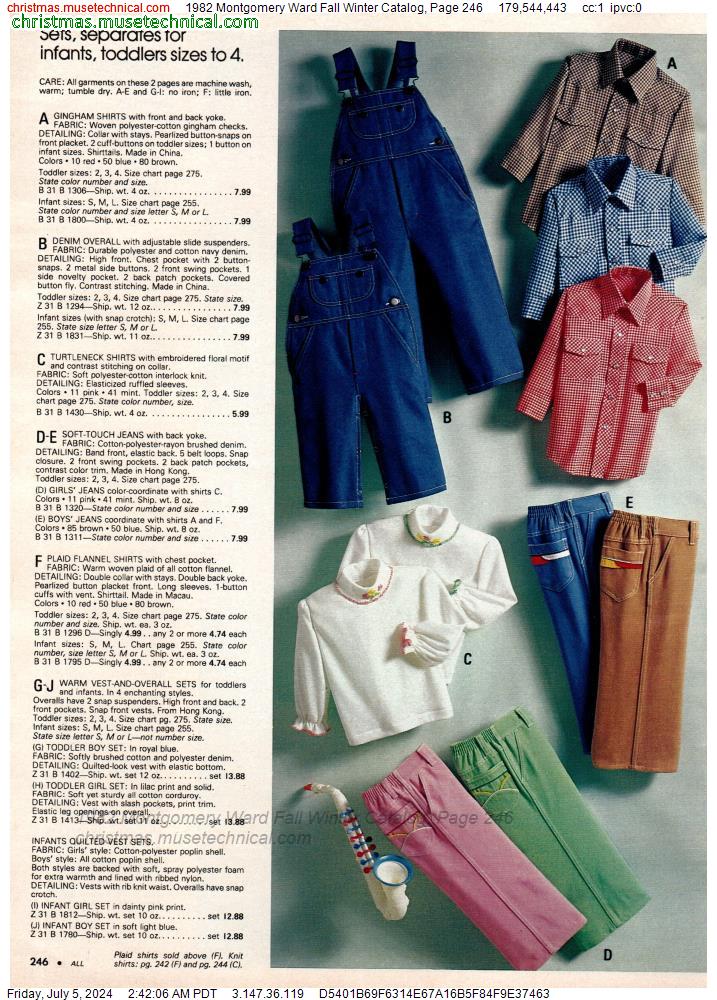 1982 Montgomery Ward Fall Winter Catalog, Page 246