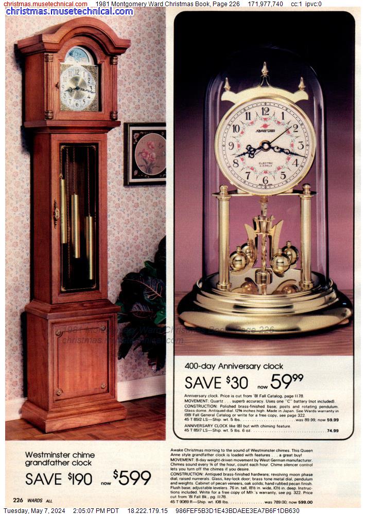 1981 Montgomery Ward Christmas Book, Page 226
