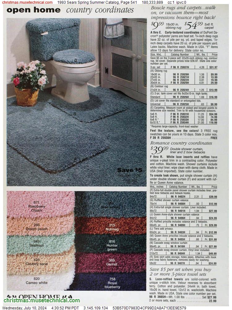 1993 Sears Spring Summer Catalog, Page 541